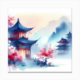 Chinese Pagoda 24 Canvas Print