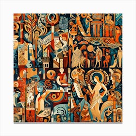 Egyptian Art Canvas Print