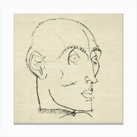 Portrait Of A Man (1914), Egon Schiele Canvas Print