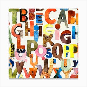 Alphabets Canvas Print