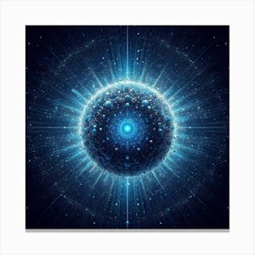 Holographic Sphere Canvas Print