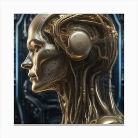 Futuristic Woman 62 Canvas Print