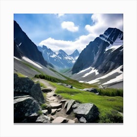 Kazakhstan Mountains Canvas Print