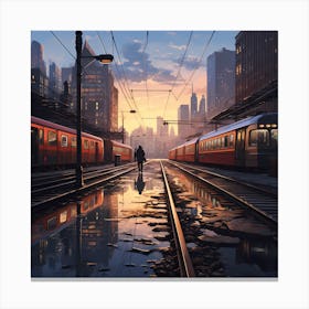 Urban Life Canvas Print