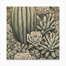 Cactus Garden 7 Canvas Print