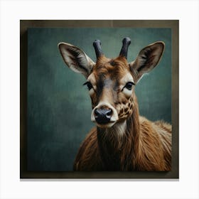 Deer Portrait Canvas Print