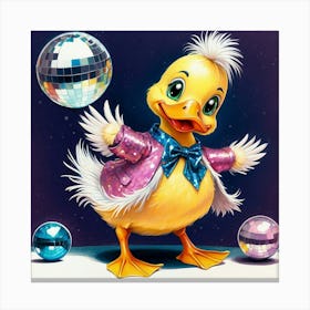 Disco Duck 2 Canvas Print