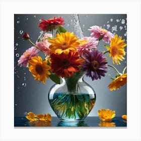 Flowers In A Vase 75 Canvas Print