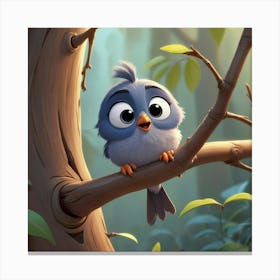 Bird In The Tree Canvas Print