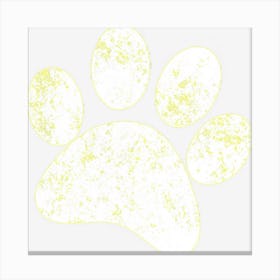 Dog Paw Prin Vintage Dog Paw Canvas Print