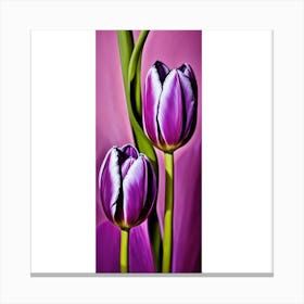 Purple Tulips Canvas Print