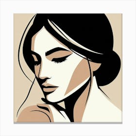 Portrait Of A Woman Canvas Print