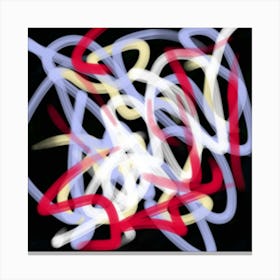 Abstract Light Painting Canvas Print