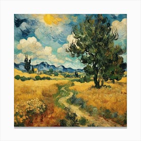 Landscape Vincent Van Gogh Art Print 0 Canvas Print