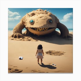 Sand Monster Canvas Print