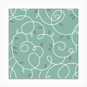 Floral Swirls Canvas Print