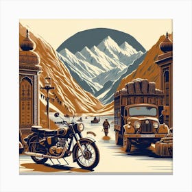 Zanskar, Himalayas. Vintage  Canvas Print