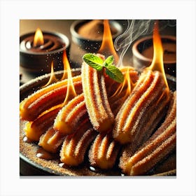 Sovereign Flame Flame Baked Churros Canvas Print