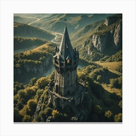 Castle In The Mountains Canvas Print