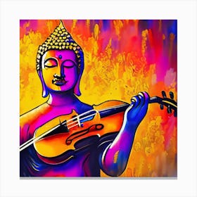 The Playing Buddha #2 Canvas Print