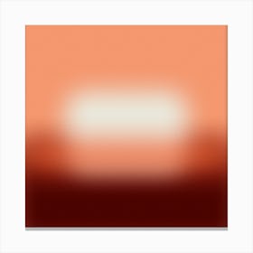 Blurred Square - Pumpkin Canvas Print