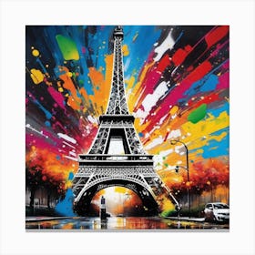 Paris Eiffel Tower 2 Canvas Print