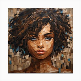 Afro Girl 46 Canvas Print