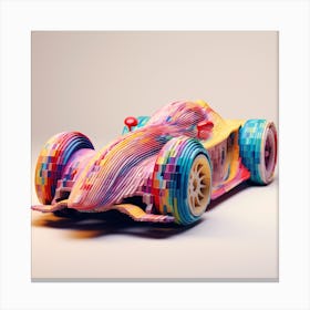 Paper Racing Car Canvas Print