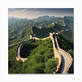 15765 The Iconic Great Wall Of China, Stretching Along T Xl 1024 V1 0 Canvas Print