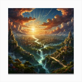 Fantasy Landscape Painting 1 Canvas Print