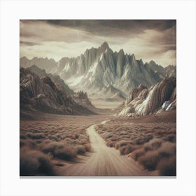 Desert Road Canvas Print