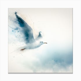 Seagull Flying In The Sky Canvas Print