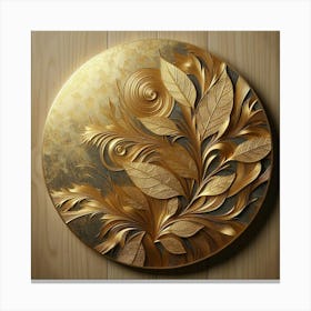 Gold Leaf Painting Canvas Print