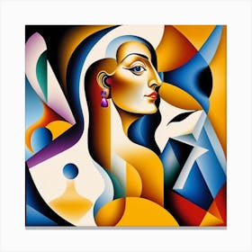 Her in abstract 3 Canvas Print