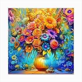 Bouquet Of Flowers Canvas Print