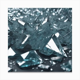 Broken Glass 15 Canvas Print