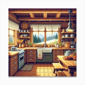 Rustic Kitchen Canvas Print