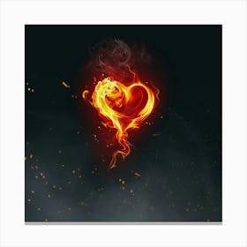 Heart Of Fire Canvas Print