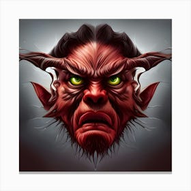 Devil Head 18 Canvas Print