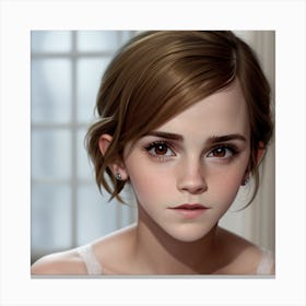 Emma Watson The Artful Aura Canvas Print