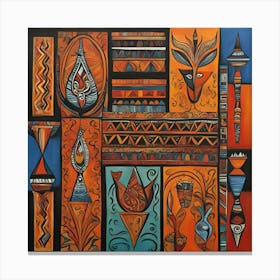 Abstract - African Art Canvas Print