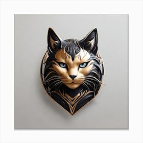 Cat Head Canvas Print