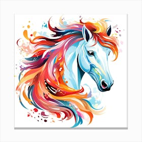 The Horse's Colorful Soul Canvas Print