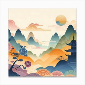 Chinese Landscape 8 Canvas Print