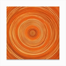 Orange Spiral Canvas Print