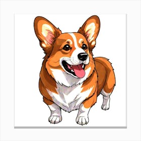 Corgi 35 Canvas Print