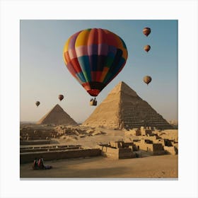 Hot Air Balloons In Egypt Canvas Print