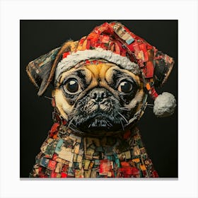 Holiday Pug 1 Canvas Print