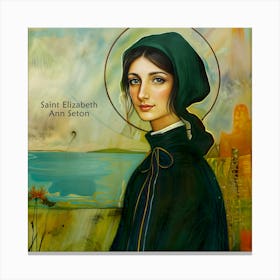 St Elizabeth Ann Seton American Christian Catholic Saint Canvas Print