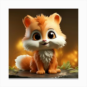 Cute Fox 133 Canvas Print